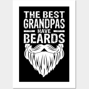 Best Grandpas Beards Tattoos Husband Mens Posters and Art